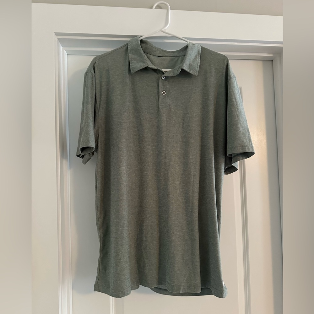 Vuori Men's Gray Polo Shirt